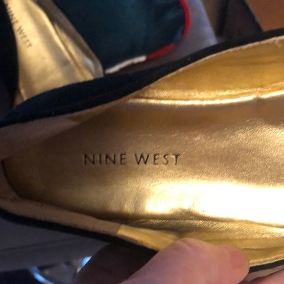 Nine West Black Embellished Flats - Picture 6 of 10